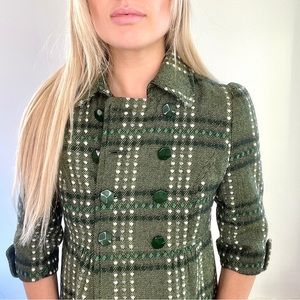 Joy Joy Green Plaid Blazer Jacket